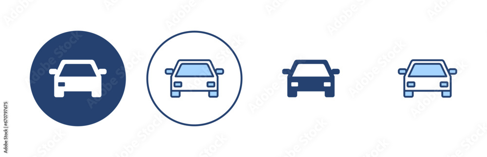 Car icon vector. car sign and symbol. small sedan Car icon vector. car sign and symbol. small sedan