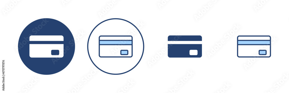 Credit card icon vector. Credit card payment sign and symbol Credit card icon vector. Credit card payment sign and symbol