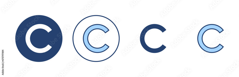 Copyright icon vector. copyright sign and symbol Copyright icon vector. copyright sign and symbol