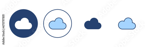 Cloud icon vector. cloud sign and symbol