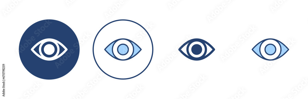 Eye icon vector. Eye sign and symbol. Look and Vision icon. Eye icon vector. Eye sign and symbol. Look and Vision icon.