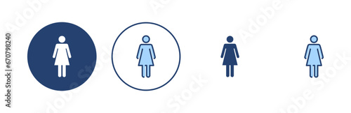 Female icon vector. woman sign and symbol