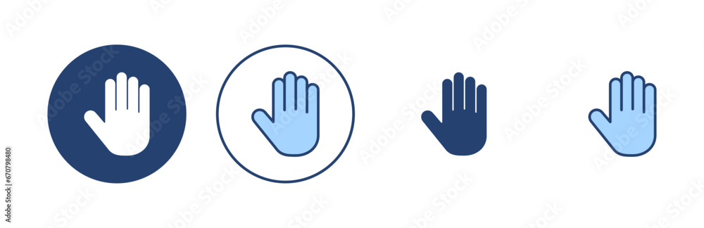 Hand icon vector. hand sign and symbol. palm Hand icon vector. hand sign and symbol. palm