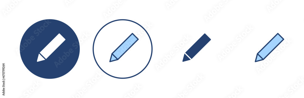 Pencil icon vector. pen sign and symbol. edit icon vector Pencil icon vector. pen sign and symbol. edit icon vector