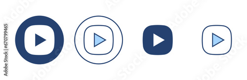 Free Download Play icon vector. Play button sign and symbol - GFXLoad