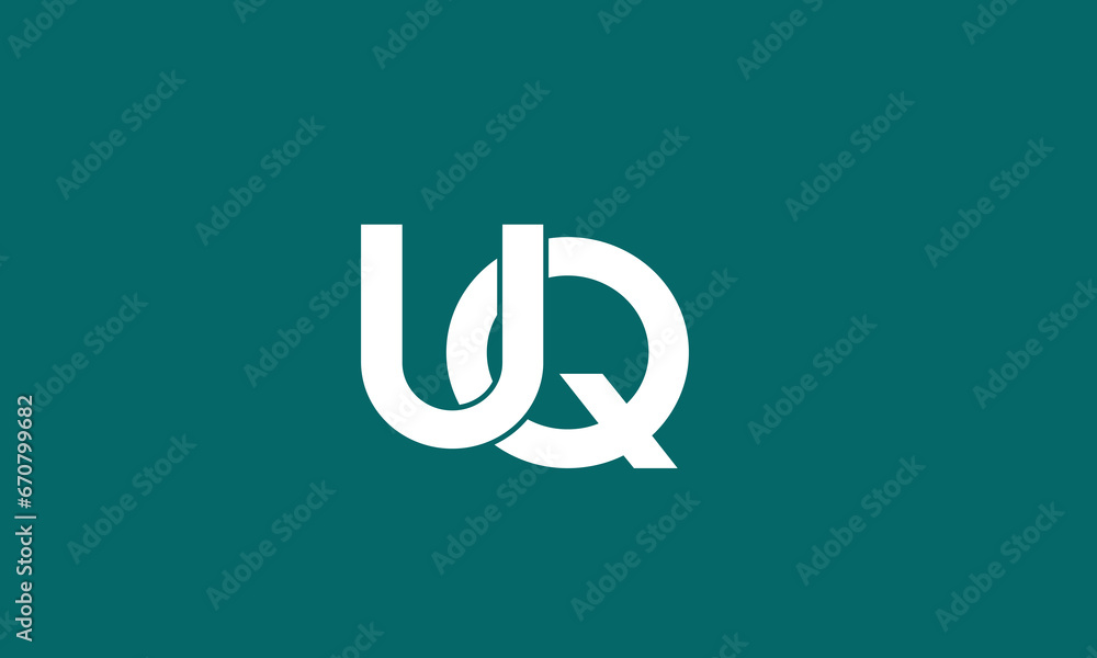 UQ Letter logo design vector template. UQ Letter logo design vector template.