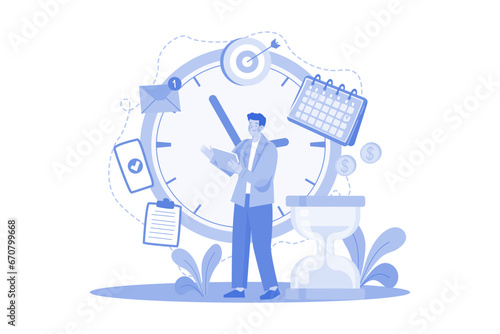 Businessman With His Schedule
