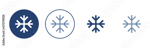 Snow icon vector. snowflake sign and symbol