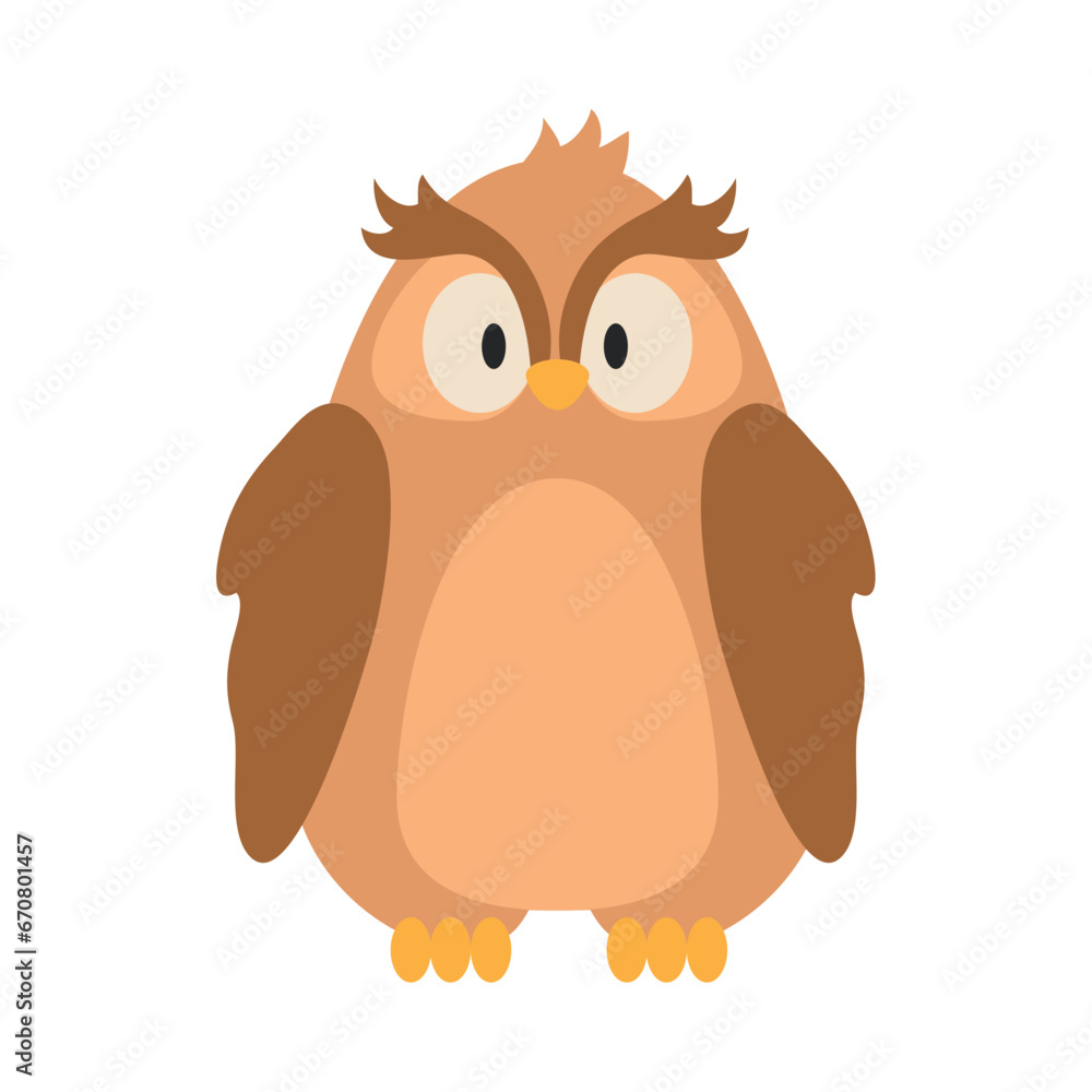 Naklejka premium owl cute illustration