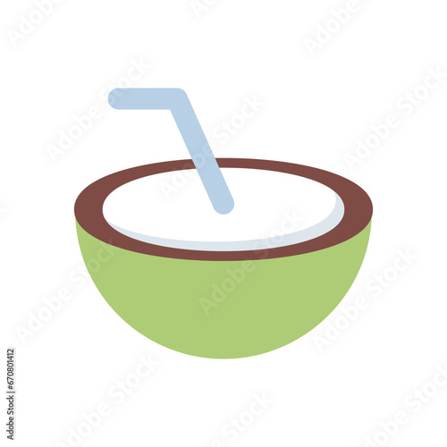 coconut icon vector