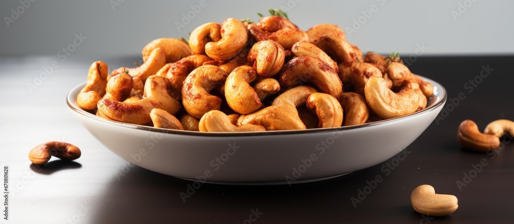 Fototapeta premium cashews that have been roasted