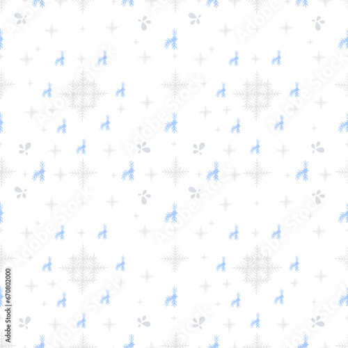 Snowflake Pattern, Background Snowfall