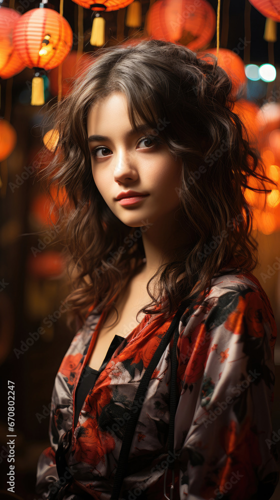 Fototapeta premium Taiwan Beautiful Girl 20 Year Old Professional, Background Image, Best Phone Wallpapers