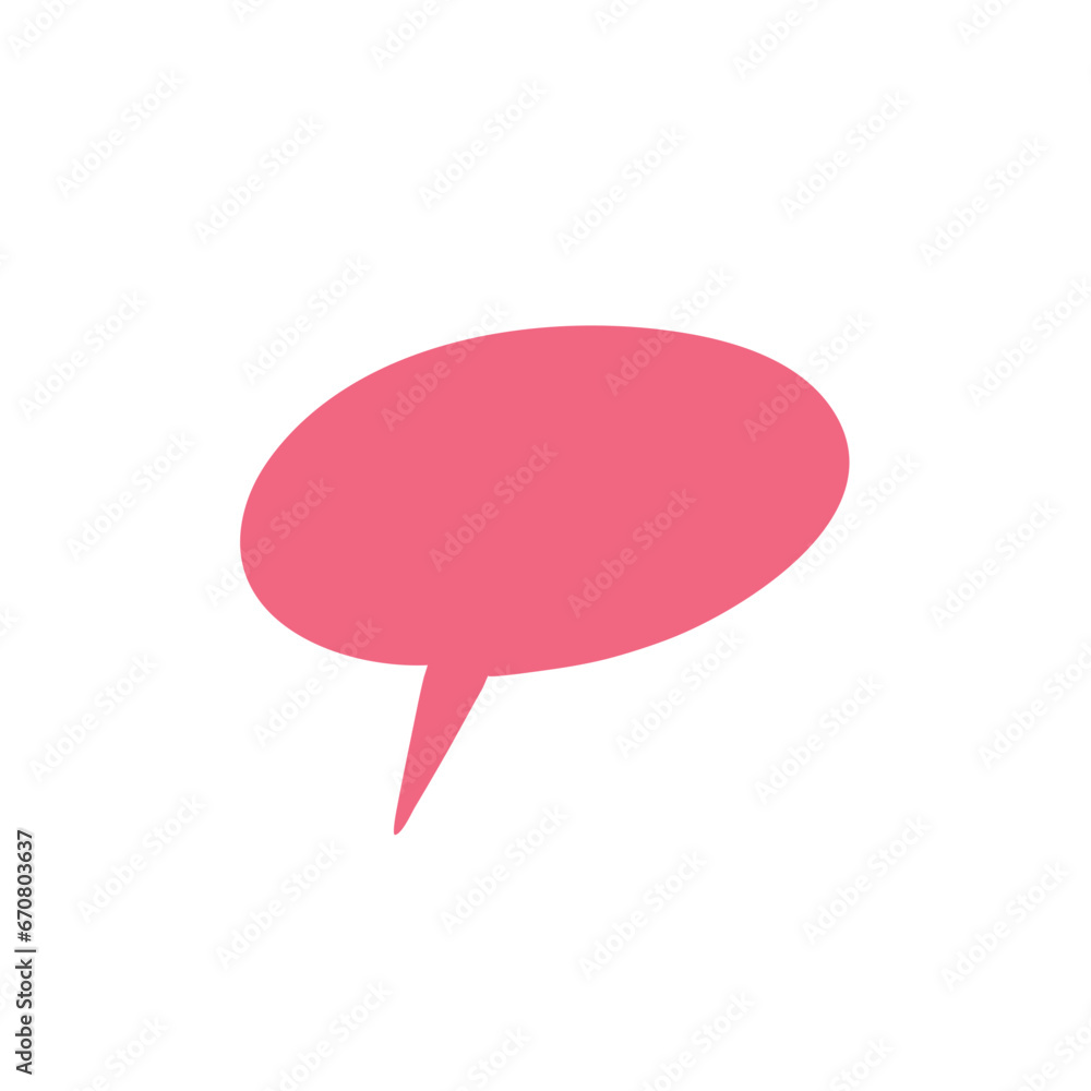 Set of simple and colorful speech bubbles Set of simple and colorful speech bubbles