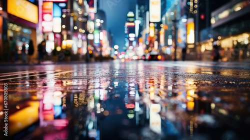 City lights blur into a mesmerizing bokeh effect