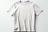 T-shirt mockup with a minimalist and clean design, creating a versatile canvas for a variety of custom graphics, Generative AI