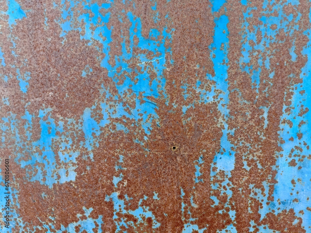Blue paint metal background Blue paint metal background
