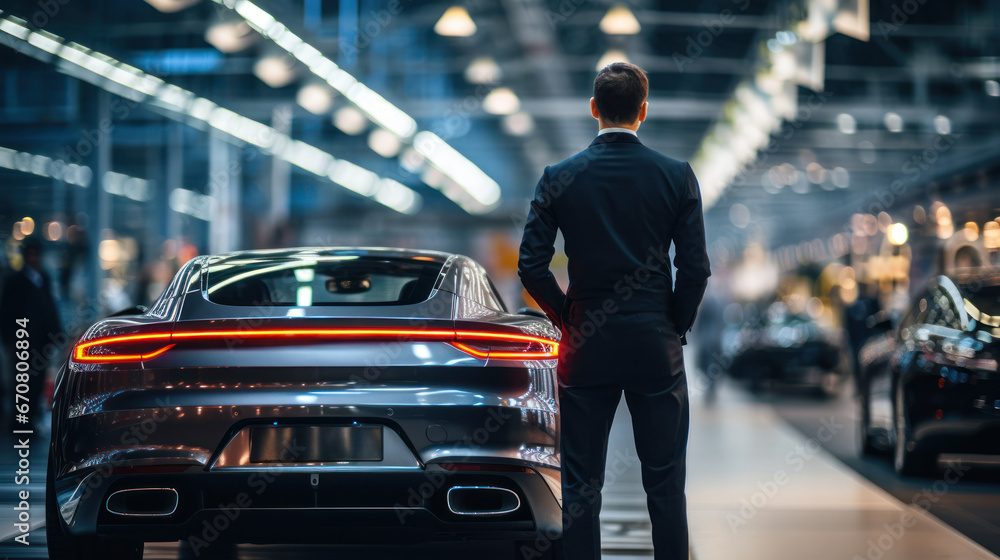 Dedicated supervisor overseeing the car production line Dedicated supervisor overseeing the car production line
