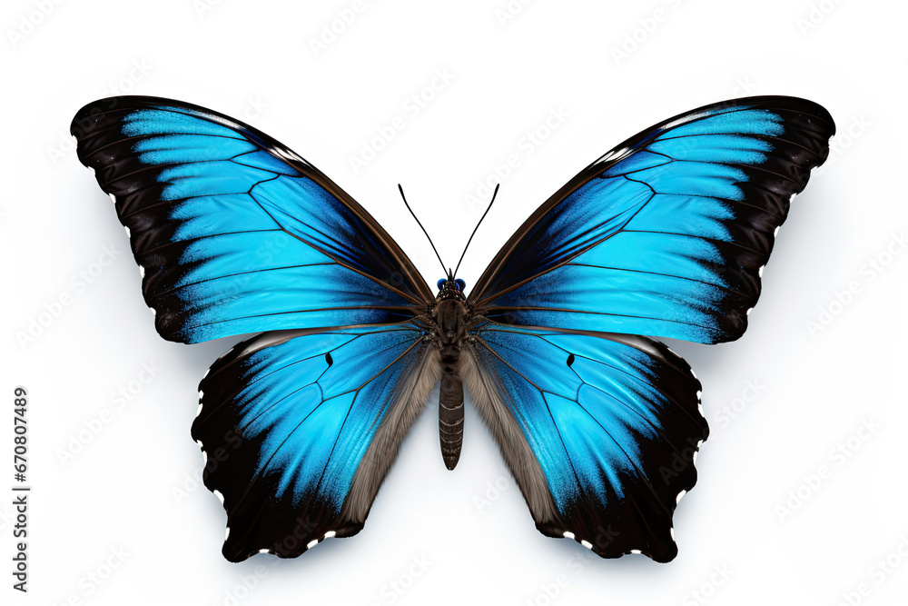 blue butterfly isolated on white background blue butterfly isolated on white background