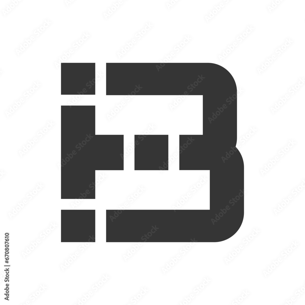 Monogram initial b letter mark logo design. Monogram design vector b logo. Monogram initial letter mark b logo. Design simple b monogram Monogram initial b letter mark logo design. Monogram design vector b logo. Monogram initial letter mark b logo. Design simple b monogram