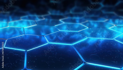 Abstract technology or medical background with hexagons shape pattern, Modern technology futuristic digital patterns, geometry structure