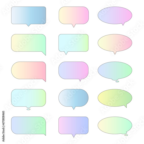 
speech bubble, talk bubble, Cloud speech bubbles collection