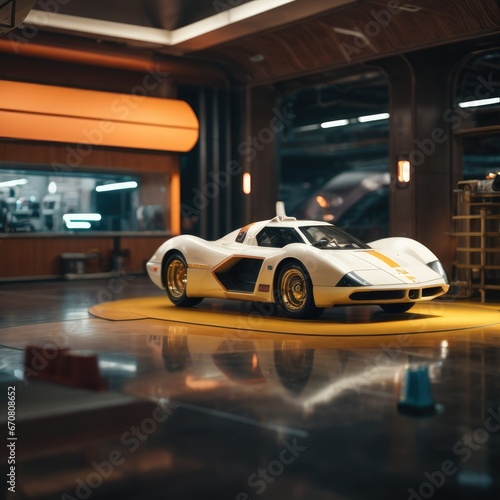 The Future of Speed: Super Car with Cinematic Sci-Fi Aesthetic, generative AI