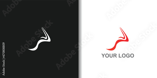 abstract strip logo