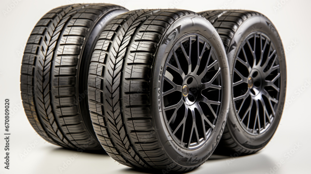 New car wheels and tires, generative ai New car wheels and tires, generative ai