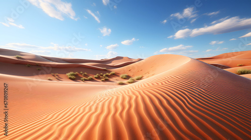 sand dunes in the desert  sand twirling pattern on desert sand dunes