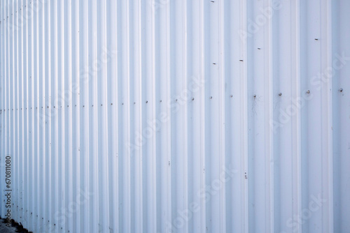 Metal sheet wall or backdrop