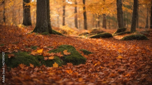 Autumn Splendor Backgrounds  A Vibrant Symphony of Colors  generative AI