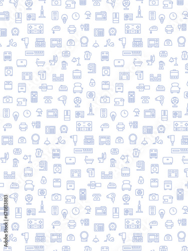 電化製品の壁紙イラスト