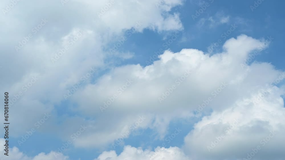 Timelapse of beautiful blue sky and white cloud with 4k resolution. The environment in the natural world. Timelapse of beautiful blue sky and white cloud with 4k resolution. The environment in the natural world.