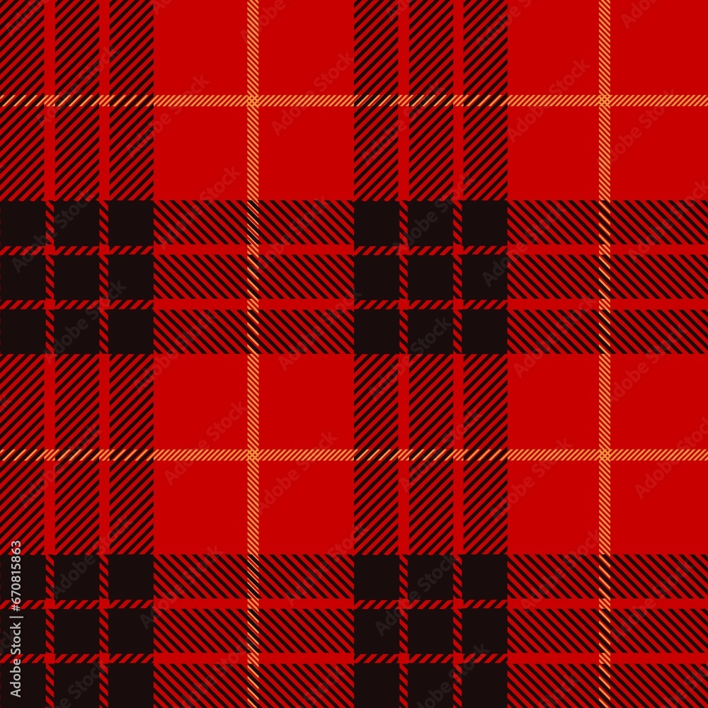 Tartan seamless pattern, red and black can be used in fashion decoration design. Bedding, curtains, tablecloths
Tartan seamless pattern, red and black can be used in fashion decoration design. Bedding, curtains, tablecloths
