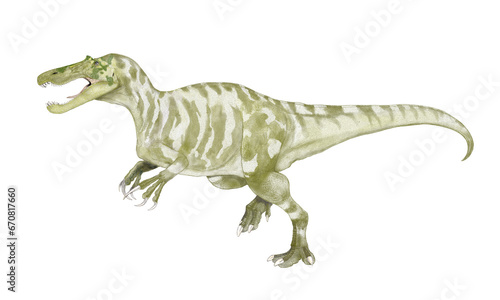 ケラトスコプス　2012年に新たに新属新種として認められたスピノサウルス科バリオニクス亜科の肉食恐竜 © Mineo