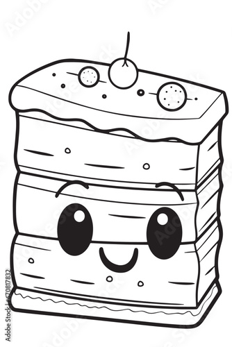 Tiramisu Coloring Page
