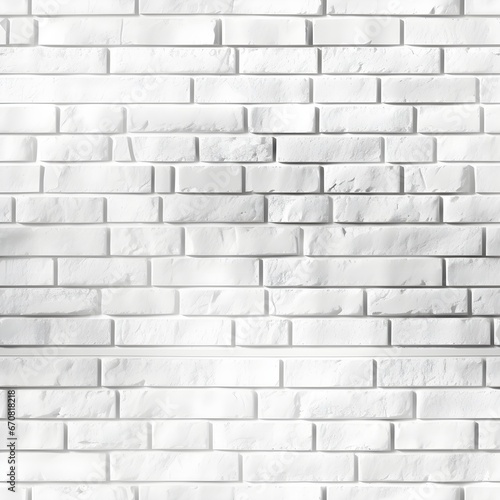 White brick wall and unique texture with Seamless pattern