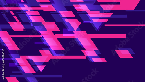 Glitched System Error Broken Data Lines Texture Background, Pink Tint