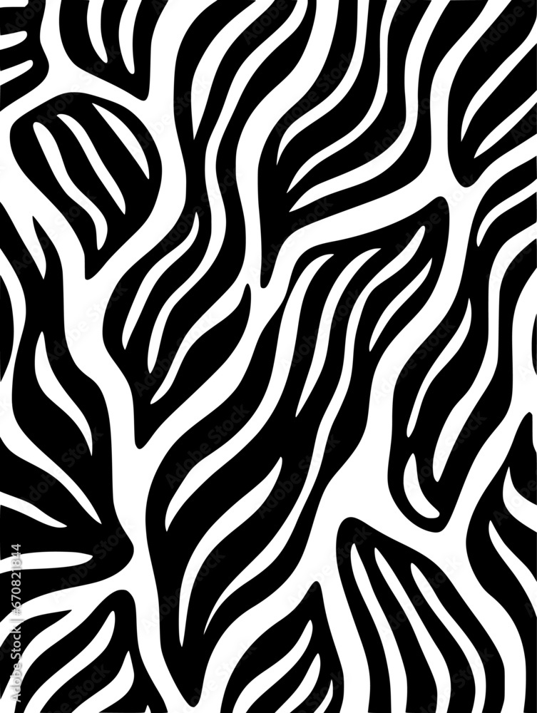 Fototapeta premium Silhouette lines dots shapes floral seamless pattern background. Good for fashion fabrics, children’s clothing, T-shirts, postcards, email header, wallpaper, banner, posters, events, covers, and more.