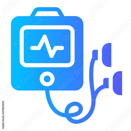 defibrillator Gradient icon