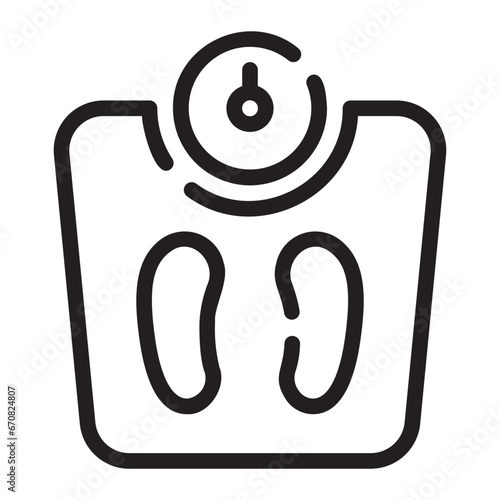 body weight Line Icon