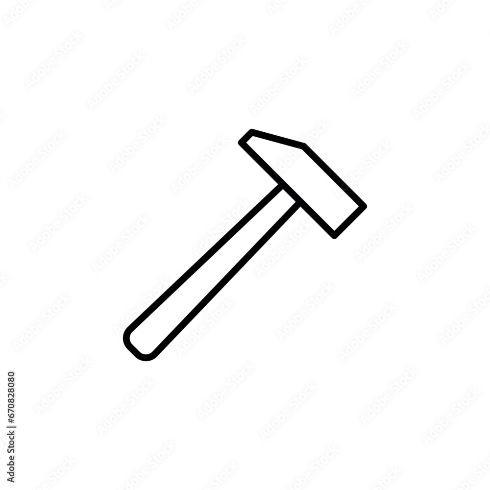 Hammer Icon Vector Design Template Hammer Icon Vector Design Template