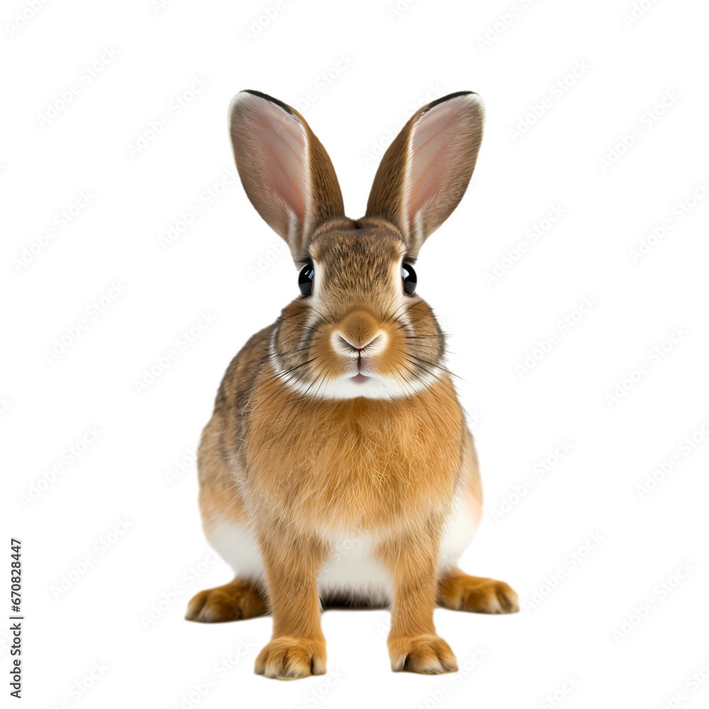 Rabbit on transparent background