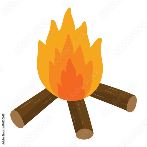 Bonfire illustration 