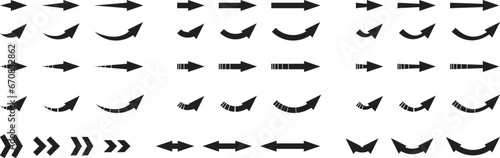 矢印セット＿アウトラインなし　黒
