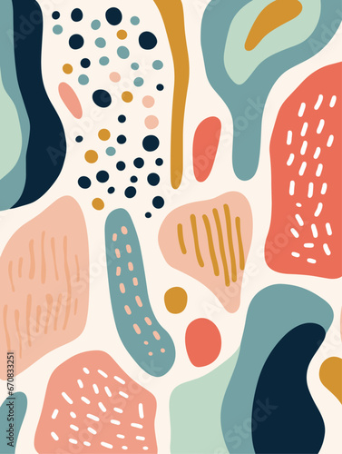 Fototapeta Naklejka Na Ścianę i Meble -  Beautiful Abstract pattern background. Good for fashion fabrics, children’s clothing, T-shirts, postcards, email header, wallpaper, banner, posters, events, covers, advertising, and more.