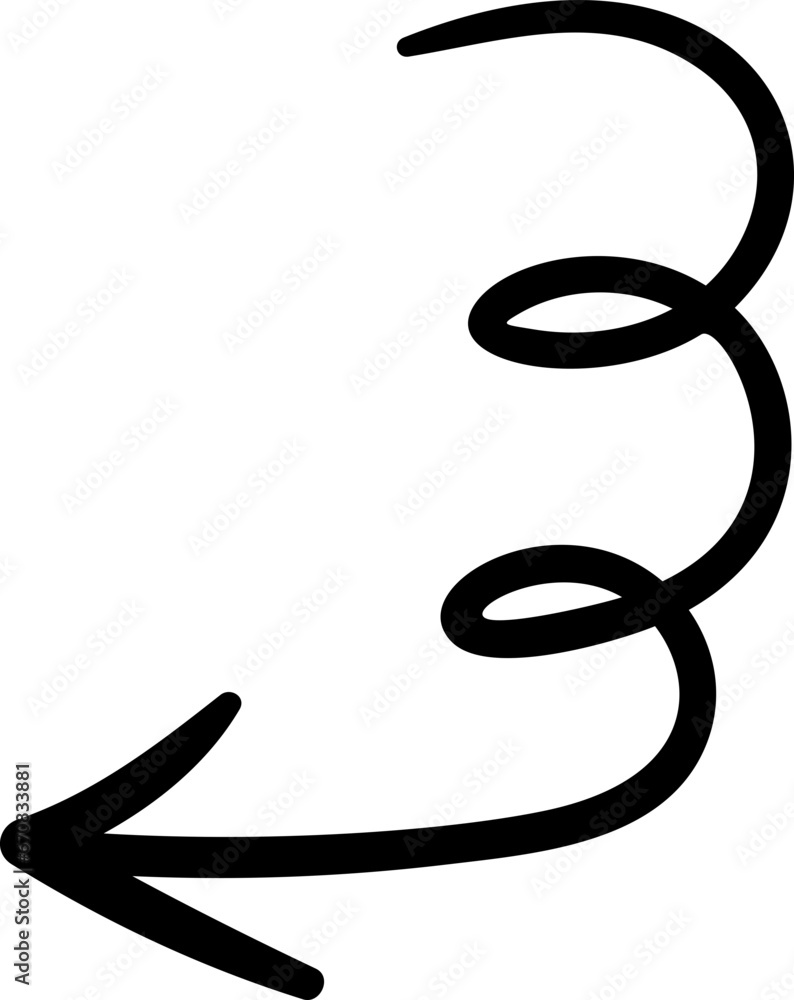 Arrow doodle element