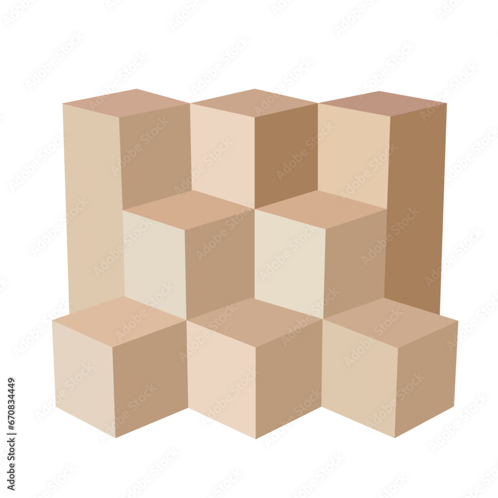 Geometric Podium Product Display On Brown Stock Illustration Geometric Podium Product Display On Brown Stock Illustration