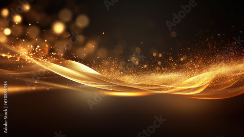 Abstract golden light background